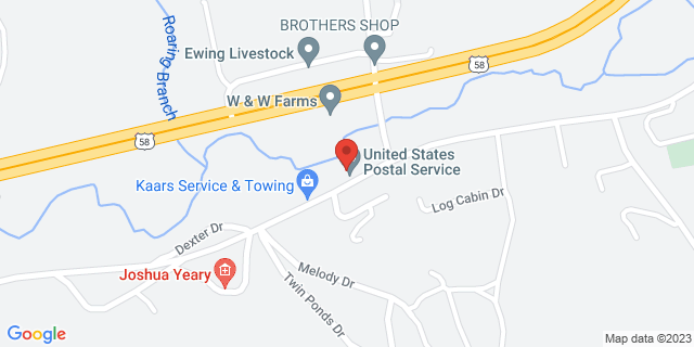 1579 Dr Thomas Walker Rd, Ewing, Virginia, VA, 24248-9998 Map