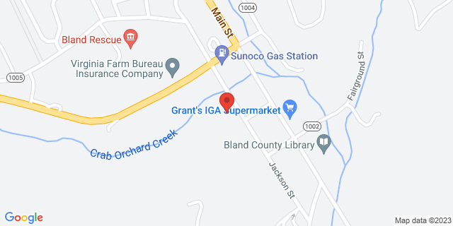 207 Jackson St, Bland, Virginia, VA, 24315-9998 Map