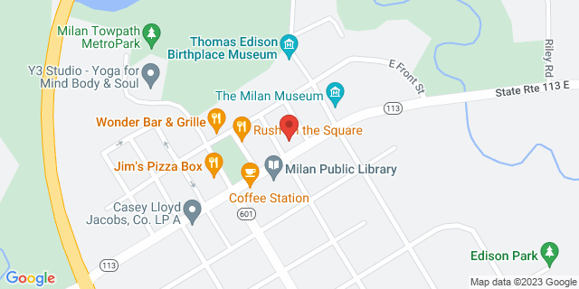 11 E Church St, Milan, Ohio, OH, 44846-9801 Map