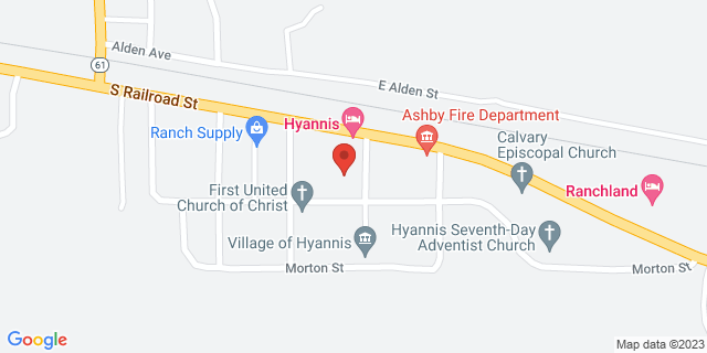 116 S Main Ave, Hyannis, Nebraska, NE, 69350-9700 Map