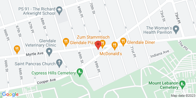 6936 Myrtle Ave, Glendale, New York, NY, 11385-9994 Map