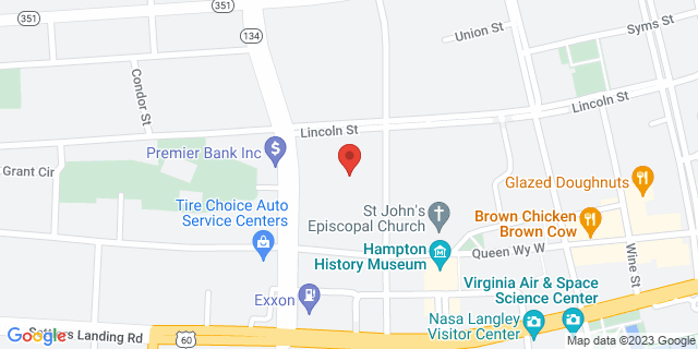 89 Lincoln St, Hampton, Virginia, VA, 23669-9998 Map