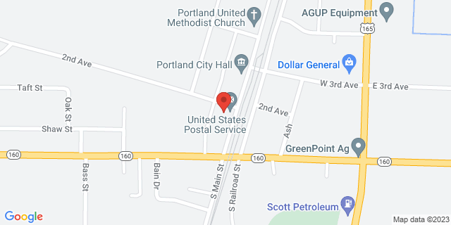 145 N Main St, Portland, Arkansas, AR, 71663-9998 Map