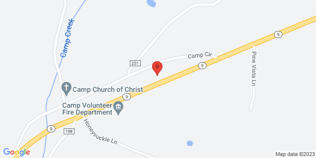 6042 Highway 9 N, Camp, Arkansas, AR, 72520-9998 Map