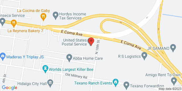 920 E Coma Ave, Hidalgo, Texas, TX, 78557-9998 Map