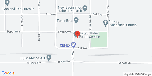 15 Main St N, Rudyard, Montana, MT, 59540-9998 Map