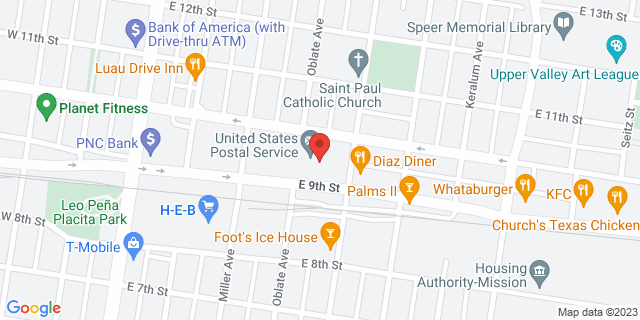 901 N Francisco Ave, Mission, Texas, TX, 78572-9998 Map