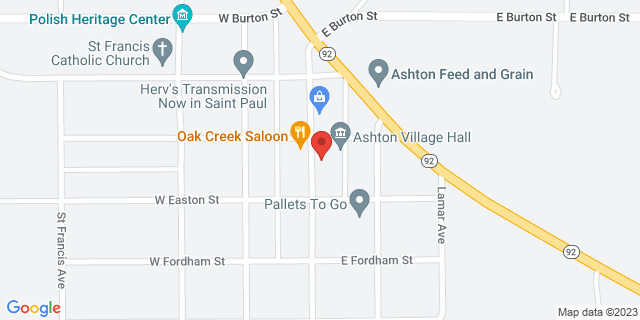 301 Center Ave, Ashton, Nebraska, NE, 68817-9706 Map