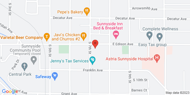 713 E Edison Ave, Sunnyside, Washington, WA, 98944-9998 Map