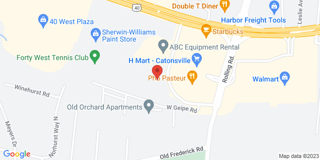 700 Geipe Rd Rear, Catonsville, Maryland, MD, 21228-9997 Map