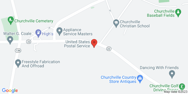 2931 Churchville Rd, Churchville, Maryland, MD, 21028-9998 Map