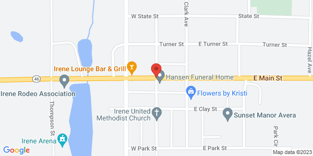 205 W Main St, Irene, South Dakota, SD, 57037-9998 Map