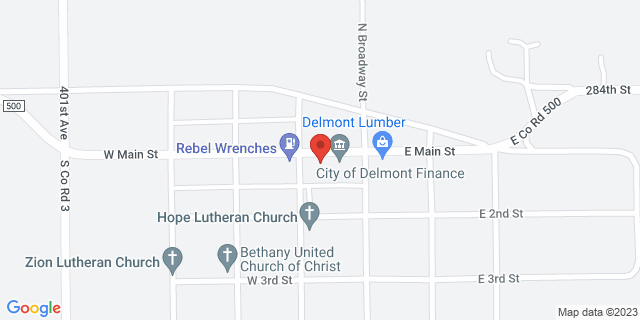 109 W Main St, Delmont, South Dakota, SD, 57330-9998 Map