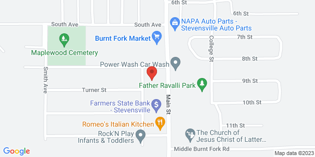 701 Main St, Stevensville, Montana, MT, 59870-9998 Map