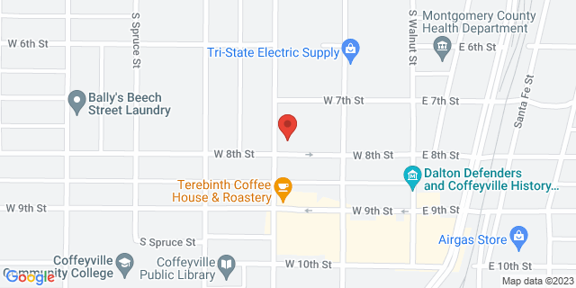 232 W 8Th St, Coffeyville, Kansas, KS, 67337-9998 Map