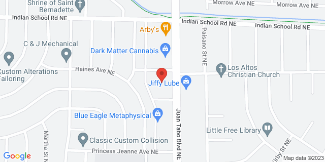 11600 Haines Ave Ne, Albuquerque, New Mexico, NM, 87112-9998 Map