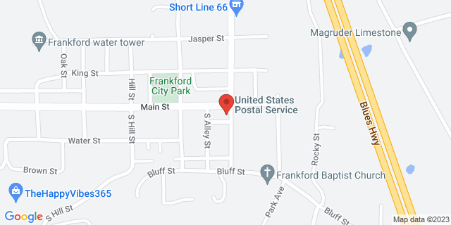 201 Main St, Frankford, Missouri, MO, 63441-9998 Map