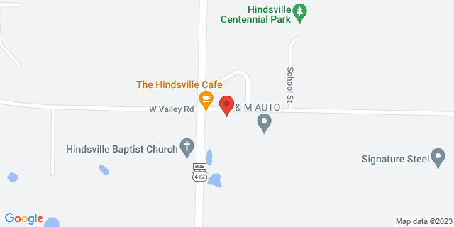 143 E Valley Rd, Hindsville, Arkansas, AR, 72738-9998 Map