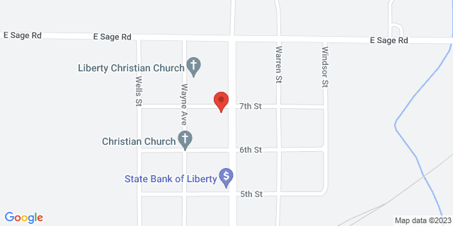 601 Webster St, Liberty, Nebraska, NE, 68381-6025 Map