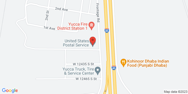 12241 S Frontage Rd, Yucca, Arizona, AZ, 86438-9997 Map