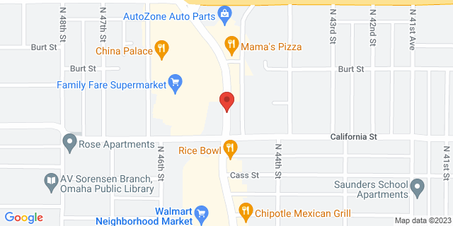 608 N Saddle Creek Rd, Omaha, Nebraska, NE, 68132-9998 Map