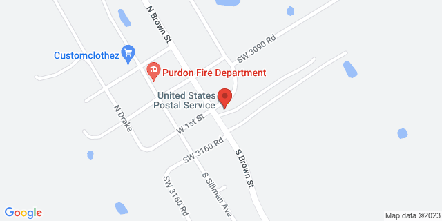 700 S Brown St, Purdon, Texas, TX, 76679-9998 Map