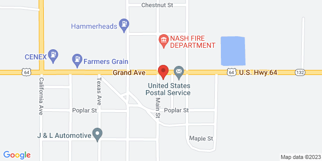 1480 Main St, Nash, Oklahoma, OK, 73761-9998 Map