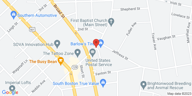 601 N Main St, South Boston, Virginia, VA, 24592-9998 Map