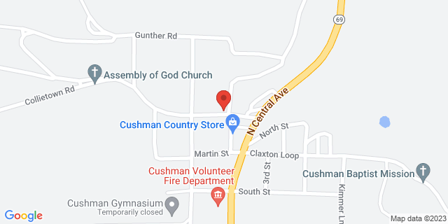 100 Collietown Rd, Cushman, Arkansas, AR, 72526-9998 Map