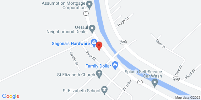 6075 Highway 1, Paincourtville, Louisiana, LA, 70391-9998 Map