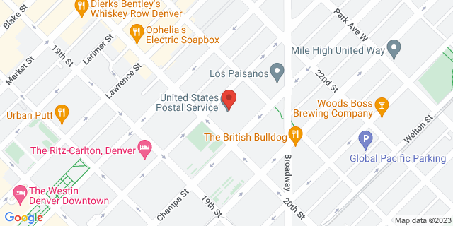 951 20Th St, Denver, Colorado, CO, 80202-9998 Map