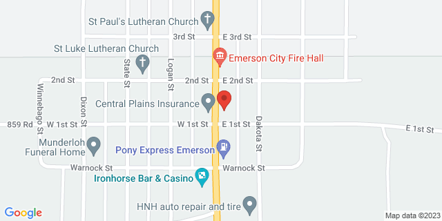 103 N Main St, Emerson, Nebraska, NE, 68733-3659 Map