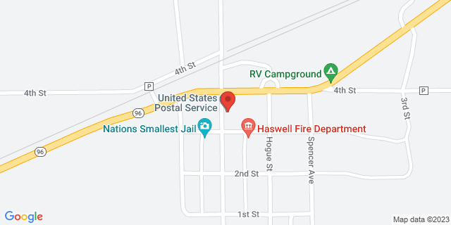 301 Main St, Haswell, Colorado, CO, 81045-9998 Map