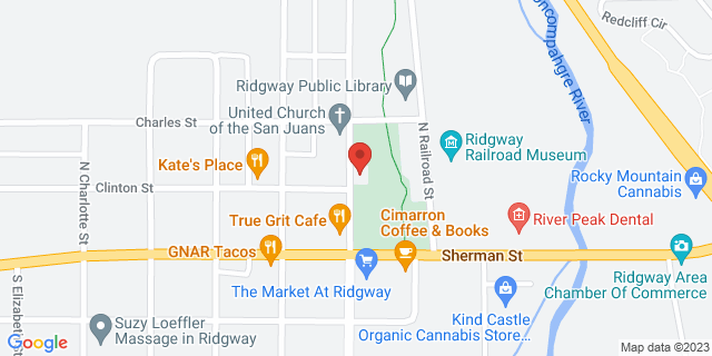 485 Clinton St, Ridgway, Colorado, CO, 81432-9997 Map