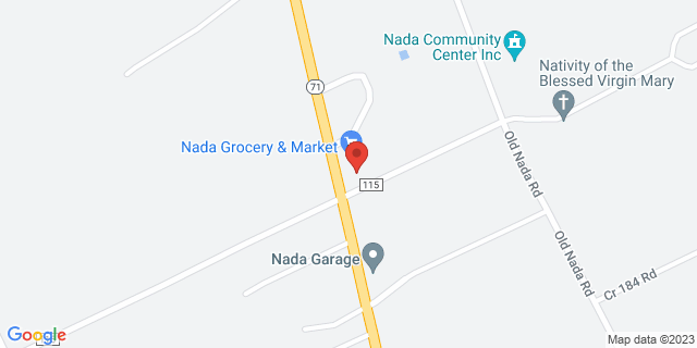 8423 Highway 71 S, Nada, Texas, TX, 77460-0015 Map