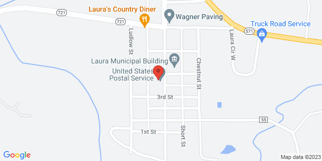 203 S Main St, Laura, Ohio, OH, 45337-9998 Map