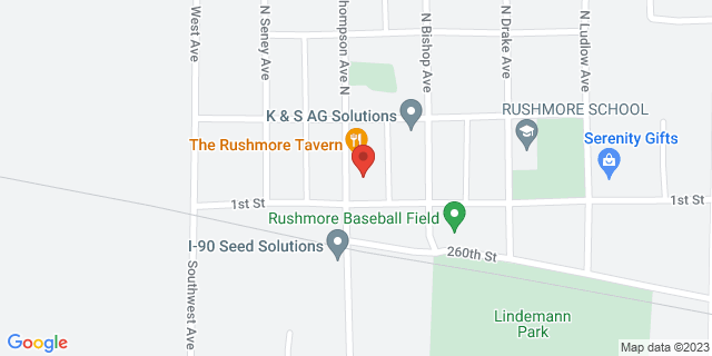 108 N Thompson Ave, Rushmore, Minnesota, MN, 56168-9500 Map