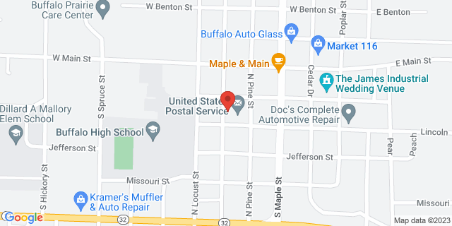 215 S Pine St, Buffalo, Missouri, MO, 65622-9998 Map