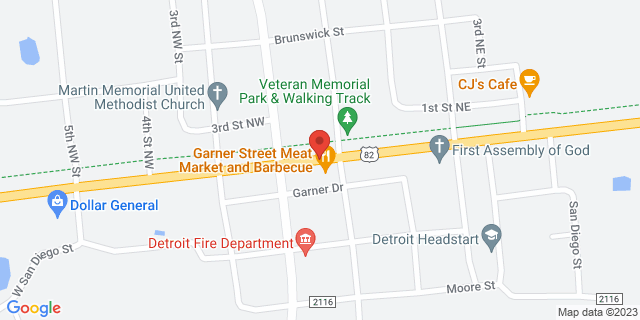 215 W Garner St, Detroit, Texas, TX, 75436-9998 Map