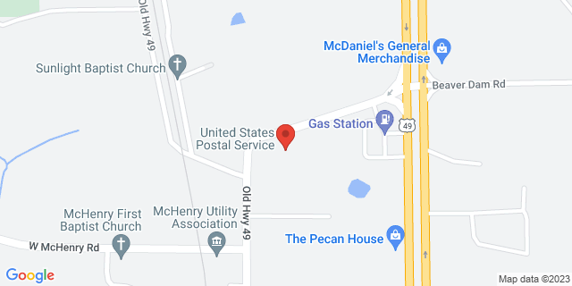 16 N Mchenry Ave, Mc Henry, Mississippi, MS, 39561-9998 Map