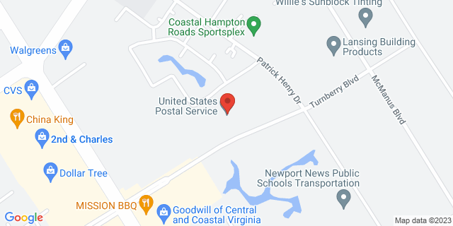 685 Turnberry Blvd, Newport News, Virginia, VA, 23608-9998 Map