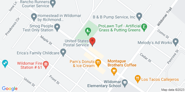 21392 Palomar St, Wildomar, California, CA, 92595-9998 Map