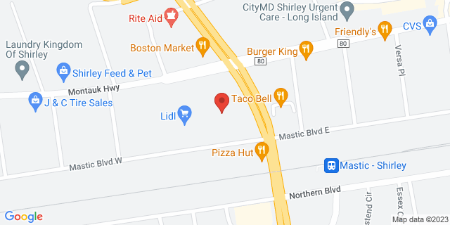 800 Montauk Hwy Ste 1, Shirley, New York, NY, 11967-2140 Map