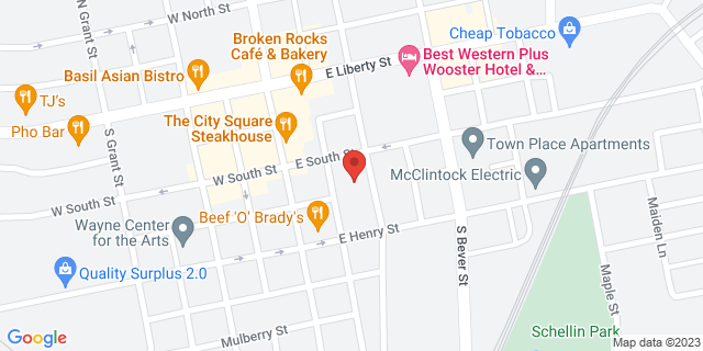 153 E South St, Wooster, Ohio, OH, 44691-9998 Map