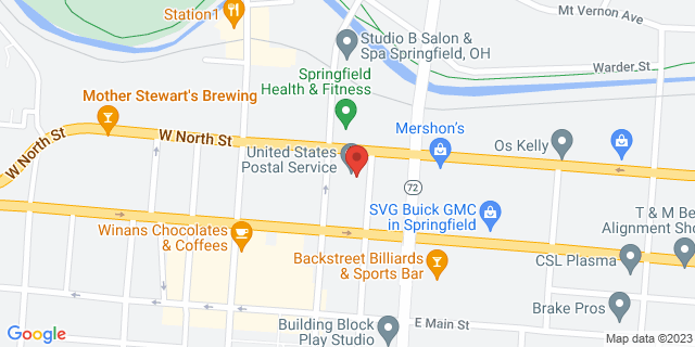 150 N Limestone St, Springfield, Ohio, OH, 45501-9998 Map