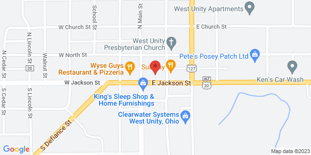 115 E Jackson St, West Unity, Ohio, OH, 43570-9998 Map