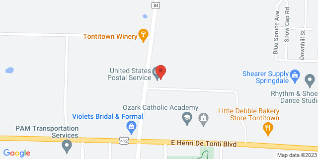 246 N Barrington Rd, Tontitown, Arkansas, AR, 72770-8800 Map