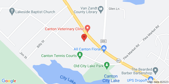 1001 W Dallas St, Canton, Texas, TX, 75103-9998 Map