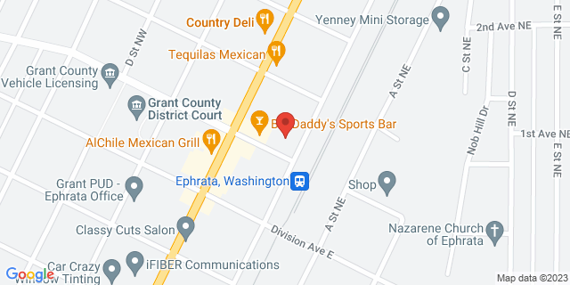 119 1St Ave Nw, Ephrata, Washington, WA, 98823-9998 Map