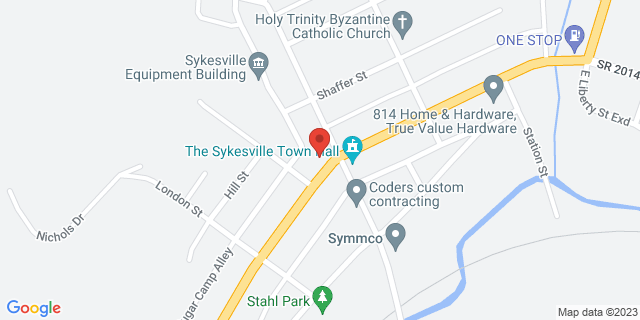 14 W Main St, Sykesville, Pennsylvania, PA, 15865-1080 Map